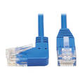 Tripp Lite Left-Angle Cat6 Gigabit Molded Slim Utp Ethernet Cable (Rj45 N204-S01-BL-LA
